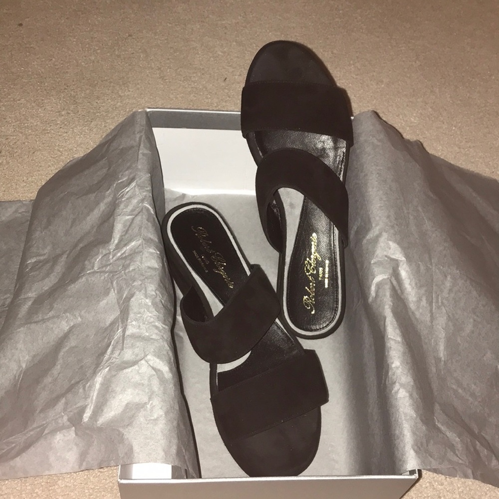 Robert Clergerie PLATFORM FRAZZIA SLIDES BLACK